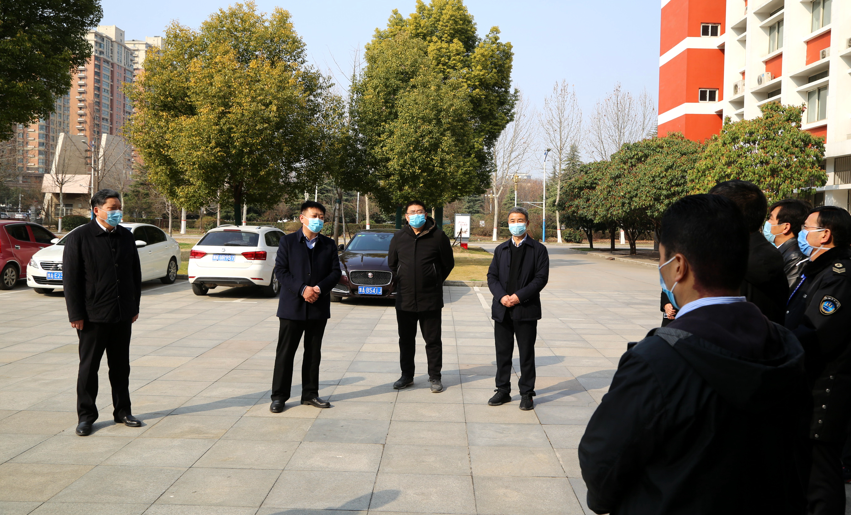 许昌市东城区管委会到我校检查指导疫情防控工作