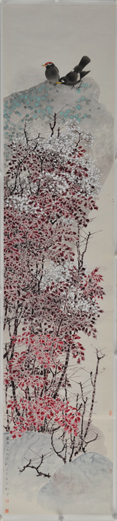 (图片来源:陈文利《禽鸣八月太行秋》)